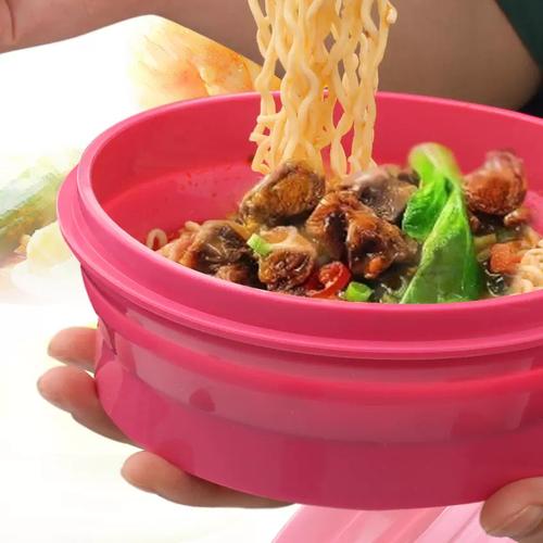 可折叠硅胶餐具，收纳不占空间太方便​